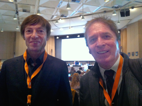Machtlos gegen die Lobby? Codex-Sekretär Tom Heilandt (links) mit DR. WATSON-Redakteur Hans-Ulrich Grimm.